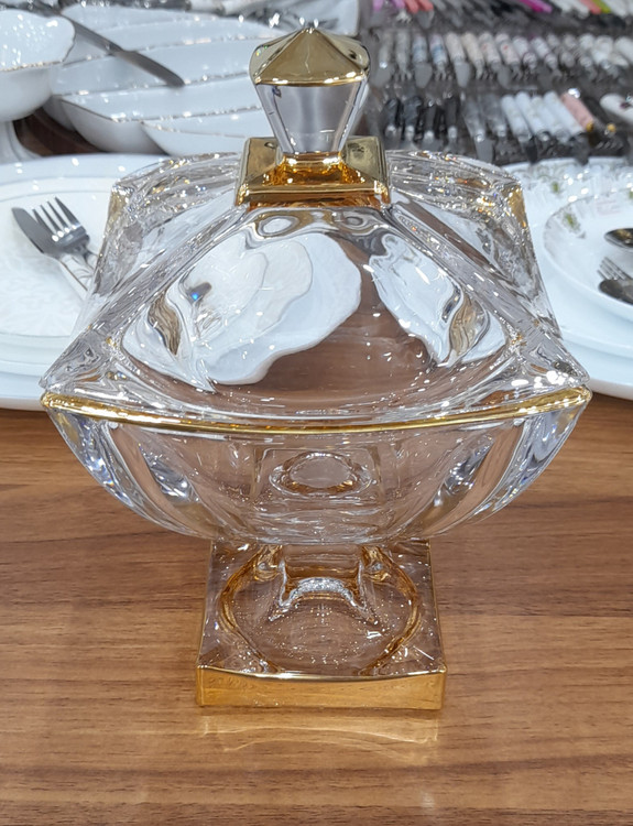 شکلات خوری پایه دار ایگل لب طلا