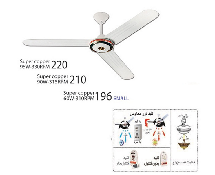 پنکه سقفی ارشیا مدل CF-2231