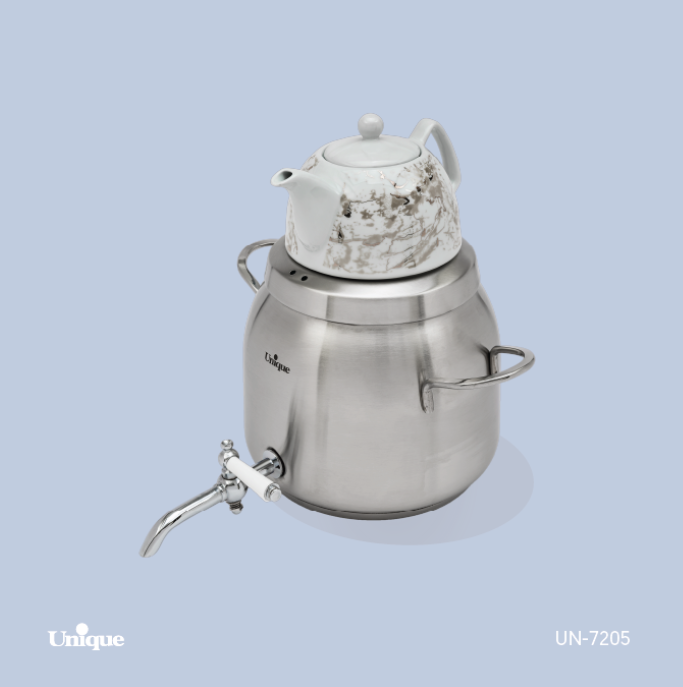 کتری قوری یونیک 4.5 لیتر استیل مدل UN-7205