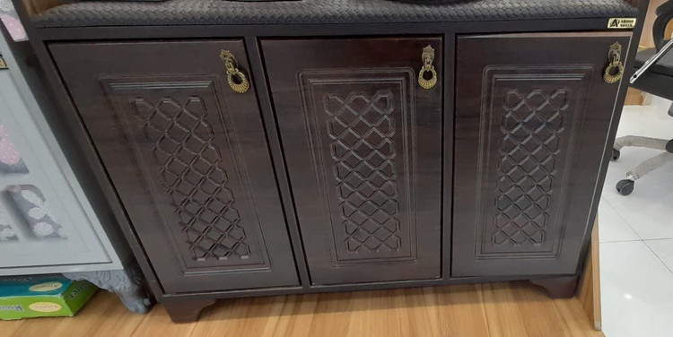 جا کفشی چوبی عروس نوین مدل البرز 2 درب و 3 درب