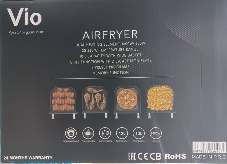 سرخ کن گریل و پیتزا 10 لیتری برند ویو مدل V-403