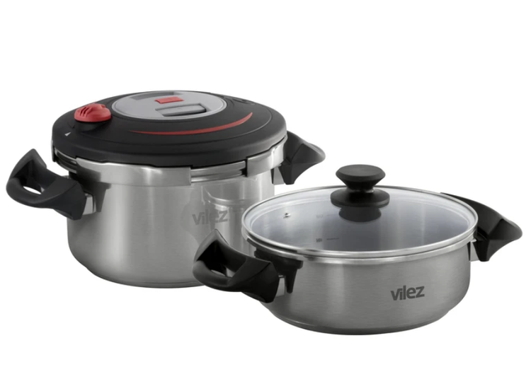 زودپز استیل ویلز مدل VL6039 دوقلوگنجایش 4+6 لیتر