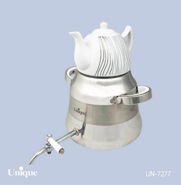 کتری قوری شیردار استیل 5 لیتر یونیک مدل UN-7277