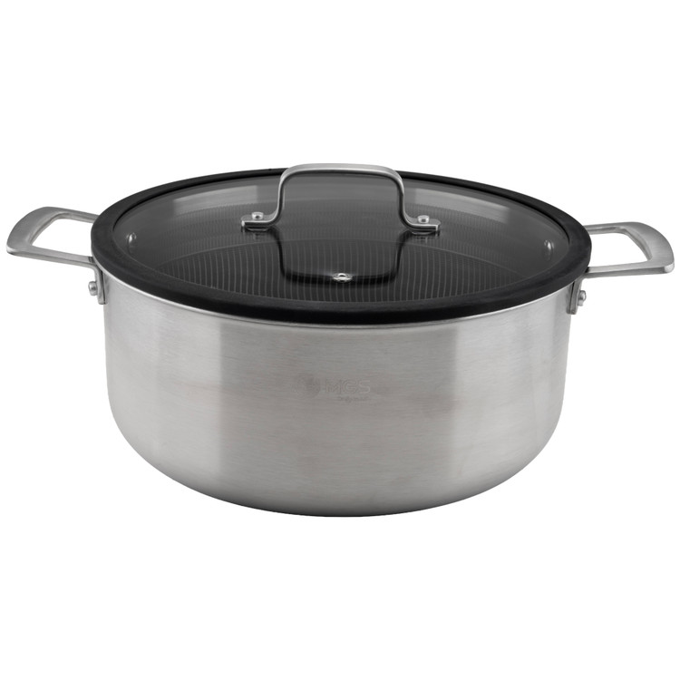 قابلمه استیل MGS طرح کف لیزری مدل PS3124 سایز 32